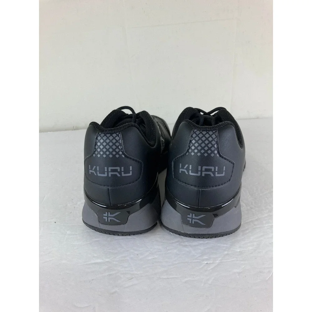 KURU Quantum Sneakers Men 10.5 Black Orthopedic Support Walking Athletic Shoes
